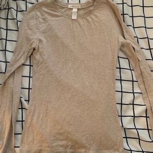 Tan long sleeve tee